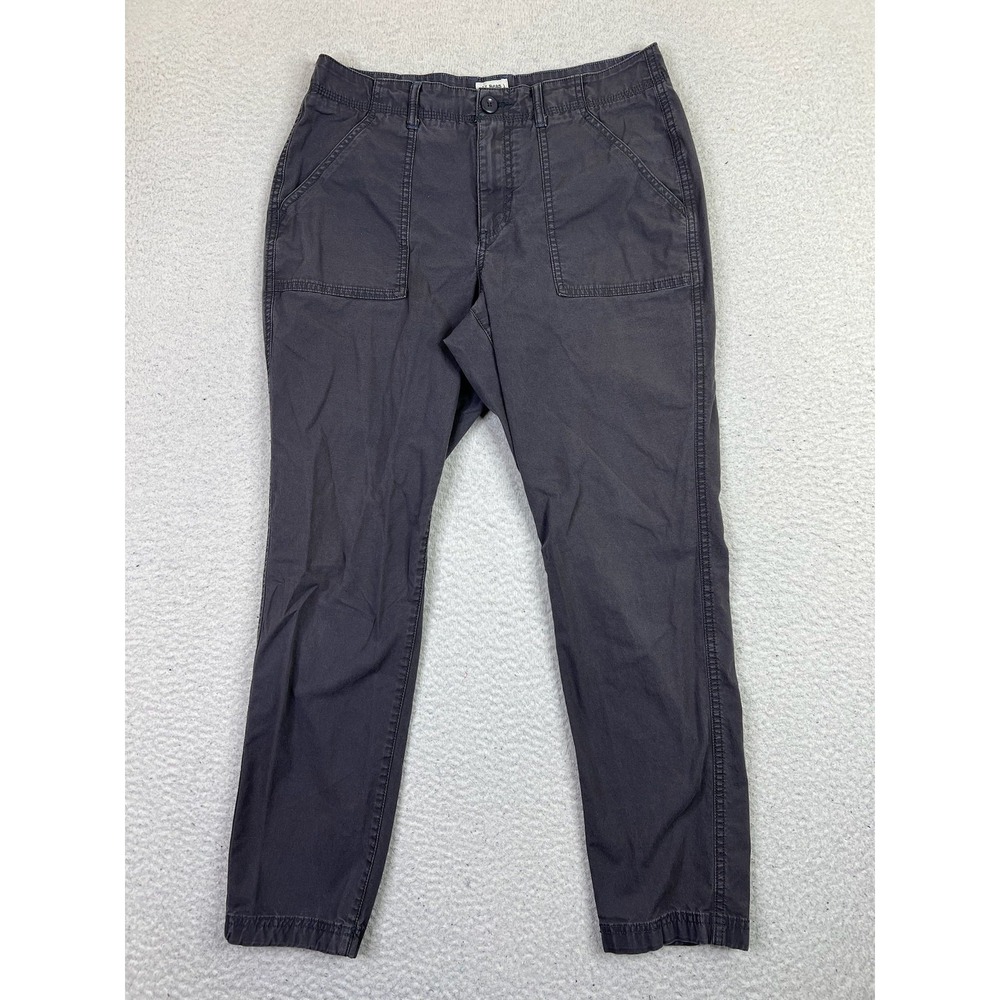 L.L. Bean Pants Womens 8 Gray Favorite Fit Stretch Twill Tapered Chino Casual